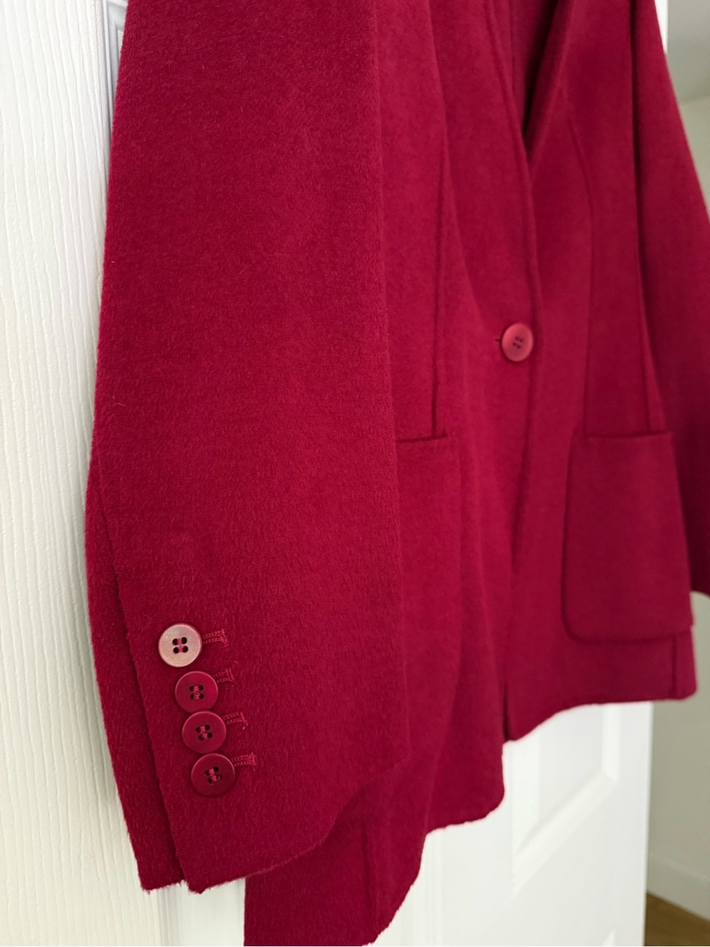 Talbots Raspberry-Red Single-Button Blazer - Picture 4 of 9